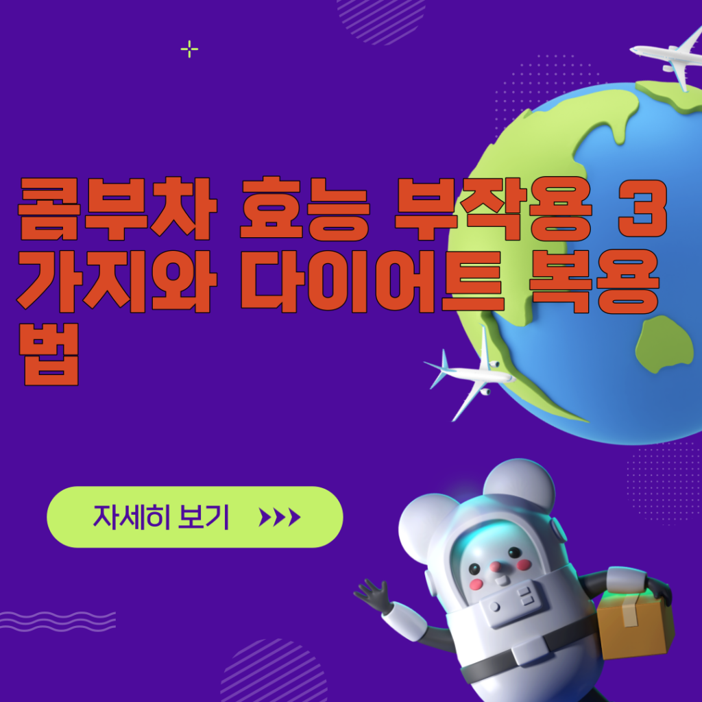 콤부차 효능 부작용 3가지와 다이어트 복용법 콤부차 효능 부작용 3가지와 다이어트 복용법