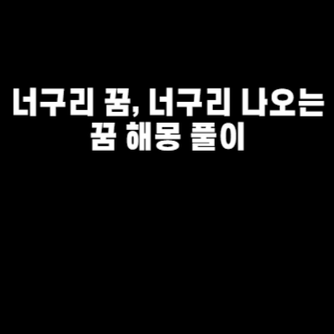 너구리 꿈, 너구리 나오는 꿈 해몽 풀이