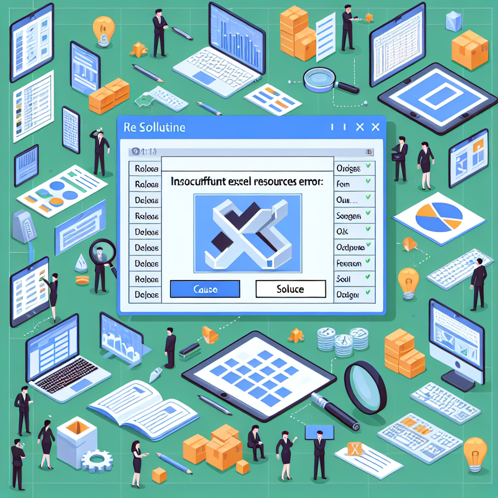 엑셀 리소스 부족 오류 해결: 원인과 해결방법 소개