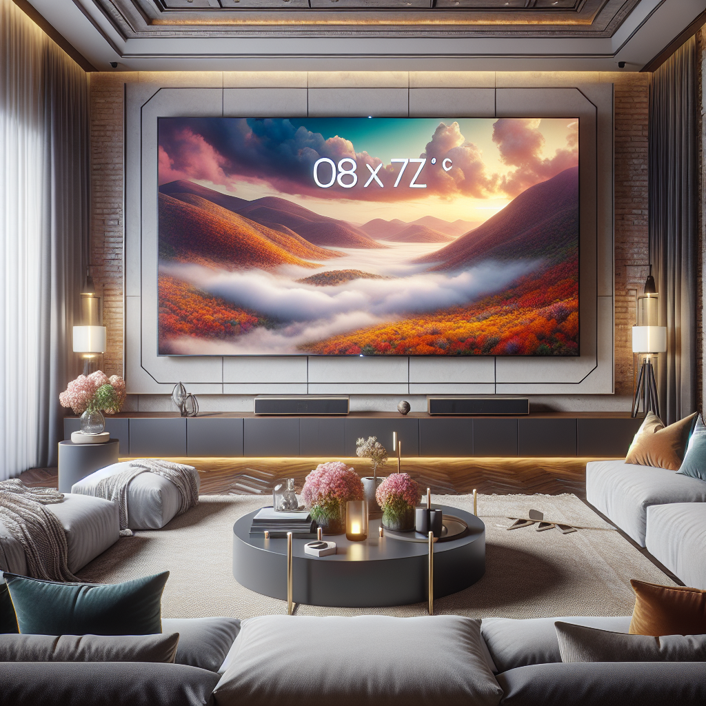 KU75UA8090FXKR, 거실 분위기를 바꿔주는 75인치 대형 TV