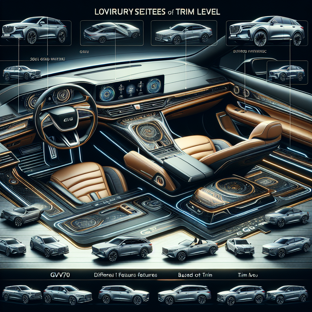 2025 GV70 포토, 실내 고급화 포인트와 트림별 옵션 차이