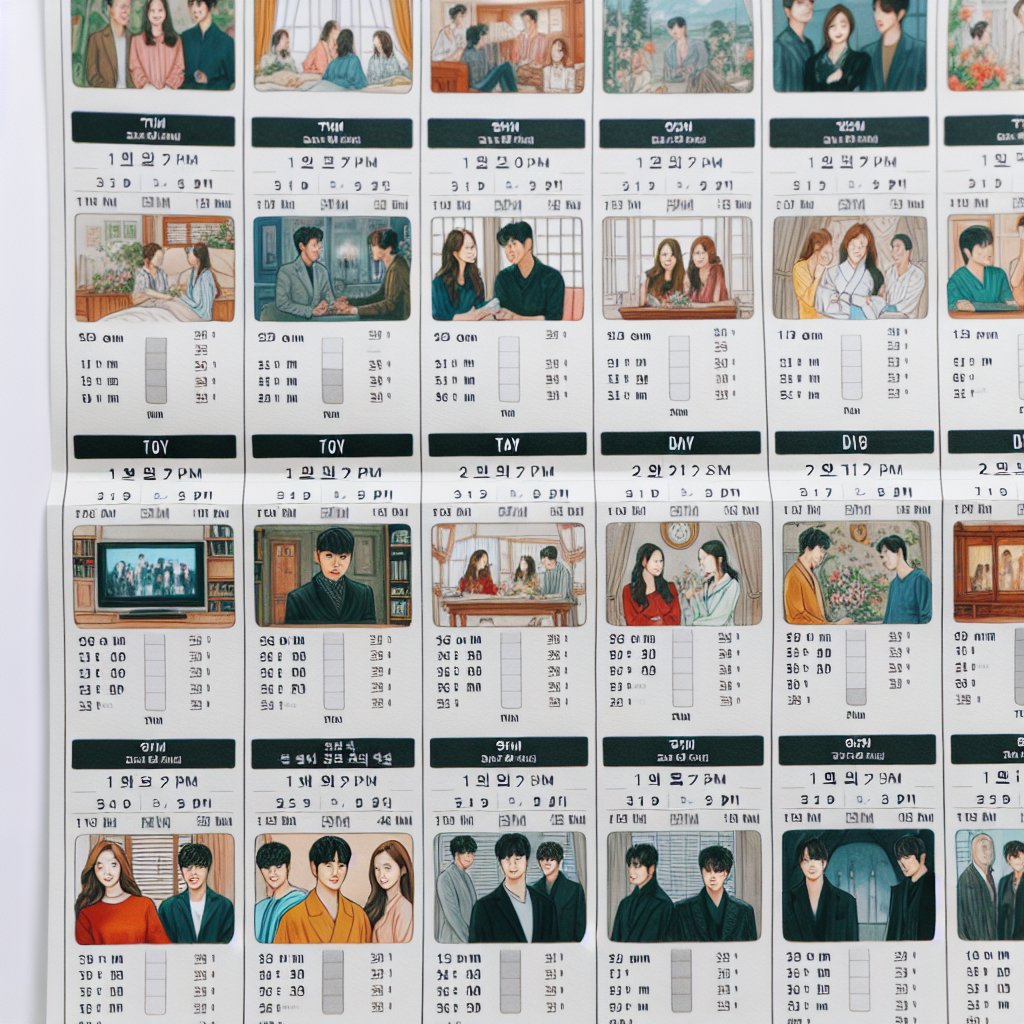 TVN DRAMA 편성표, 오늘 방영 드라마 시간 한눈에 보기