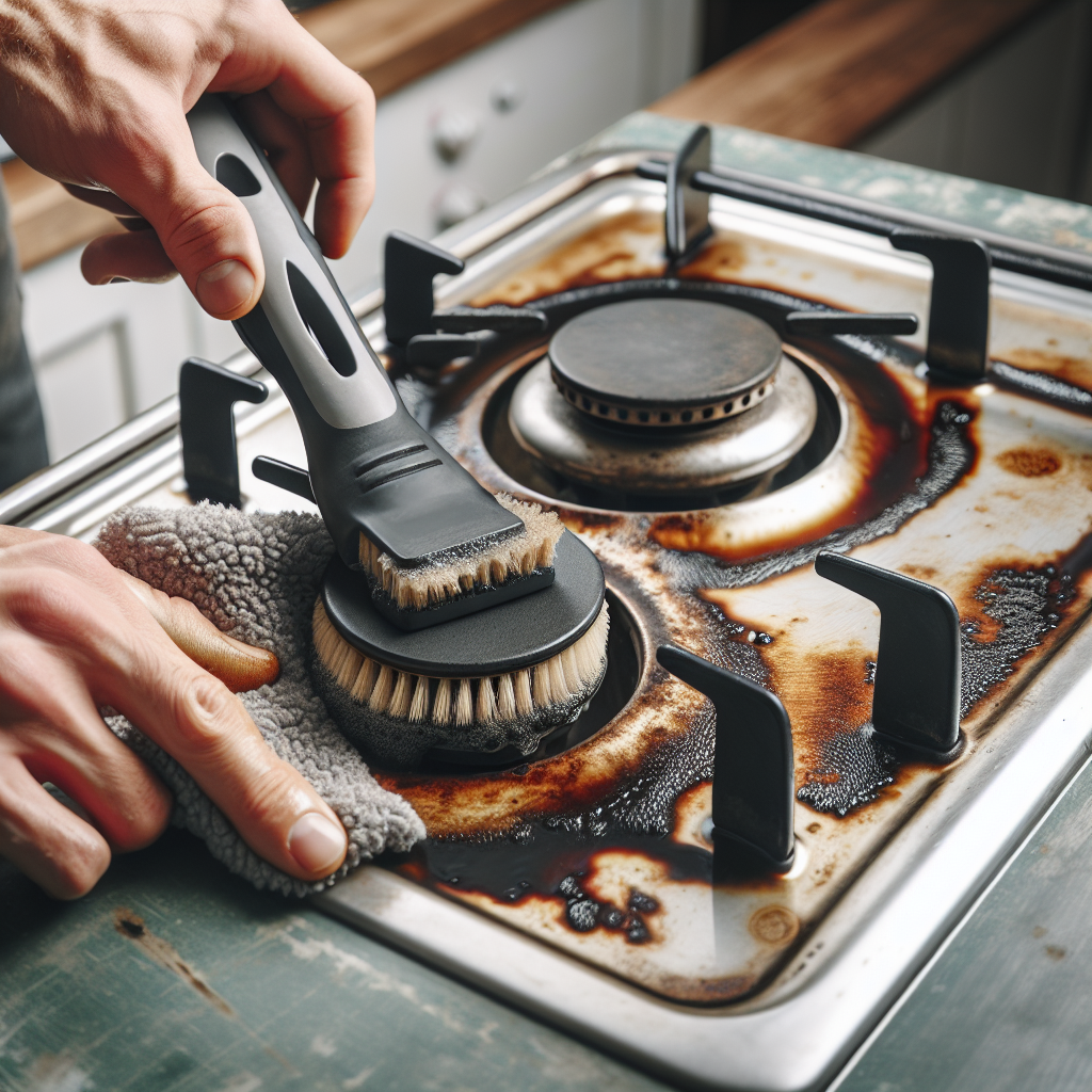 가스불 기름때 제거, 오래된 찌든 때도 말끔히