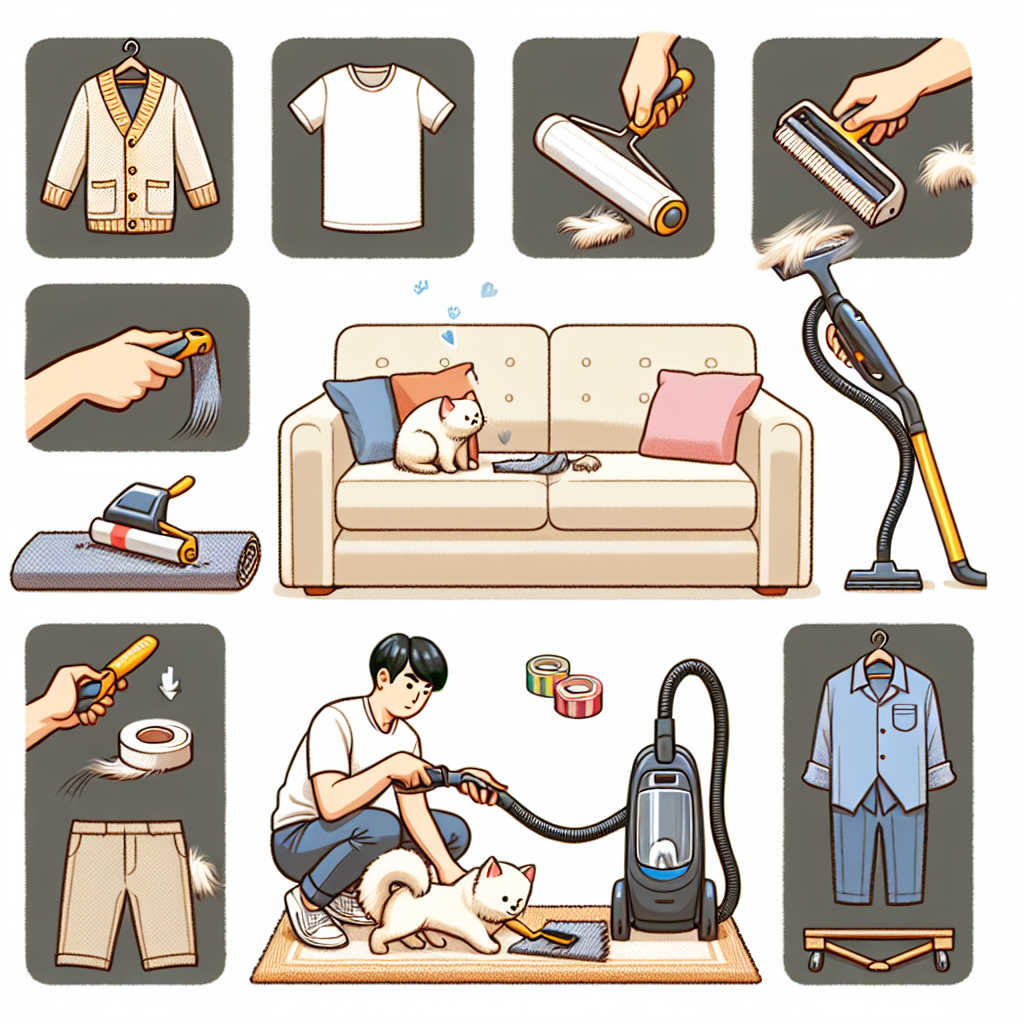 반려동물 털 제거법, 옷과 가구에서 말끔하게