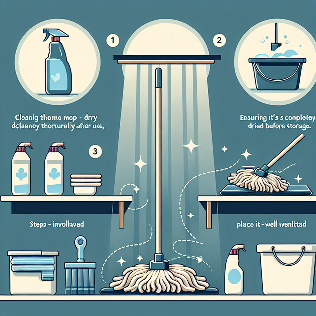 물걸레 보관법, 냄새 없이 보송하게 유지하는 법