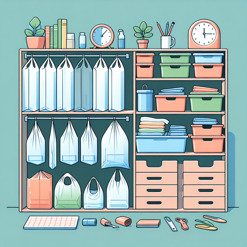 비닐봉투 정리 팁, 잡동사니 공간 깔끔하게