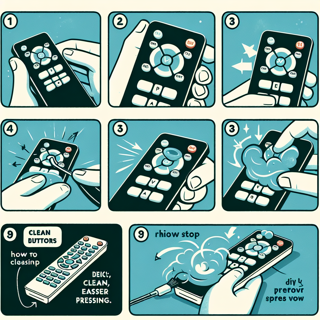 리모컨 버튼 청소법, 눌림 잘 되게 만드는 생활 팁