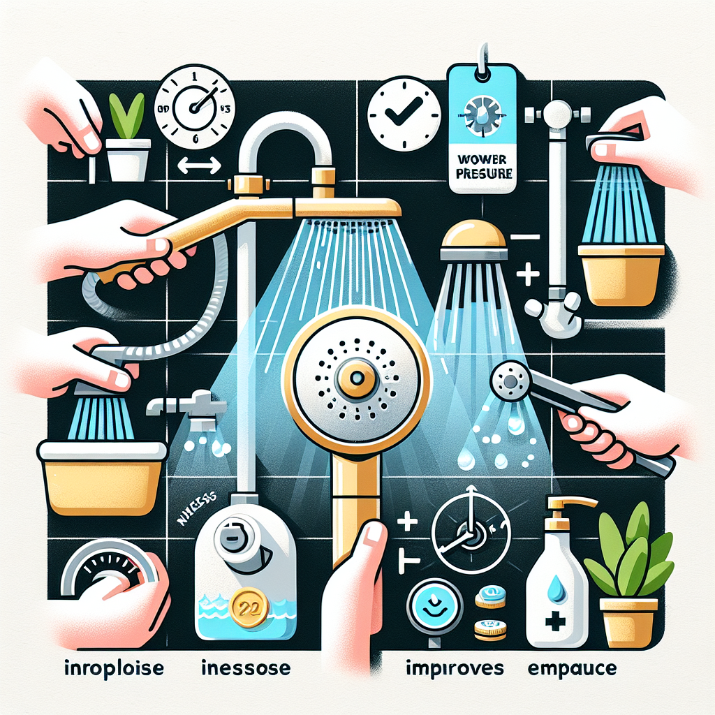 샤워기 수압 높이는 법, 교체 없이 수압 개선 팁