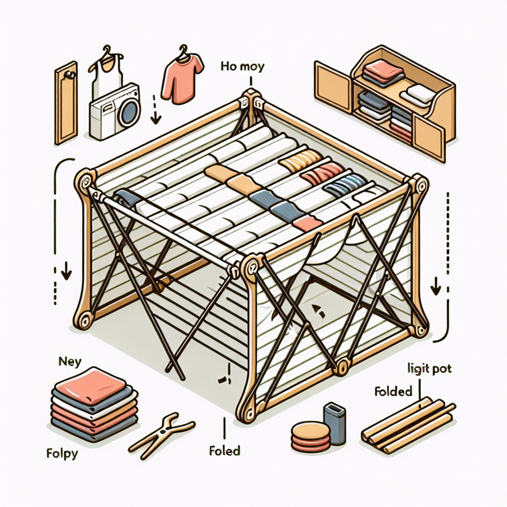 접이식 빨래건조대 보관법, 공간 차지 않게 정리