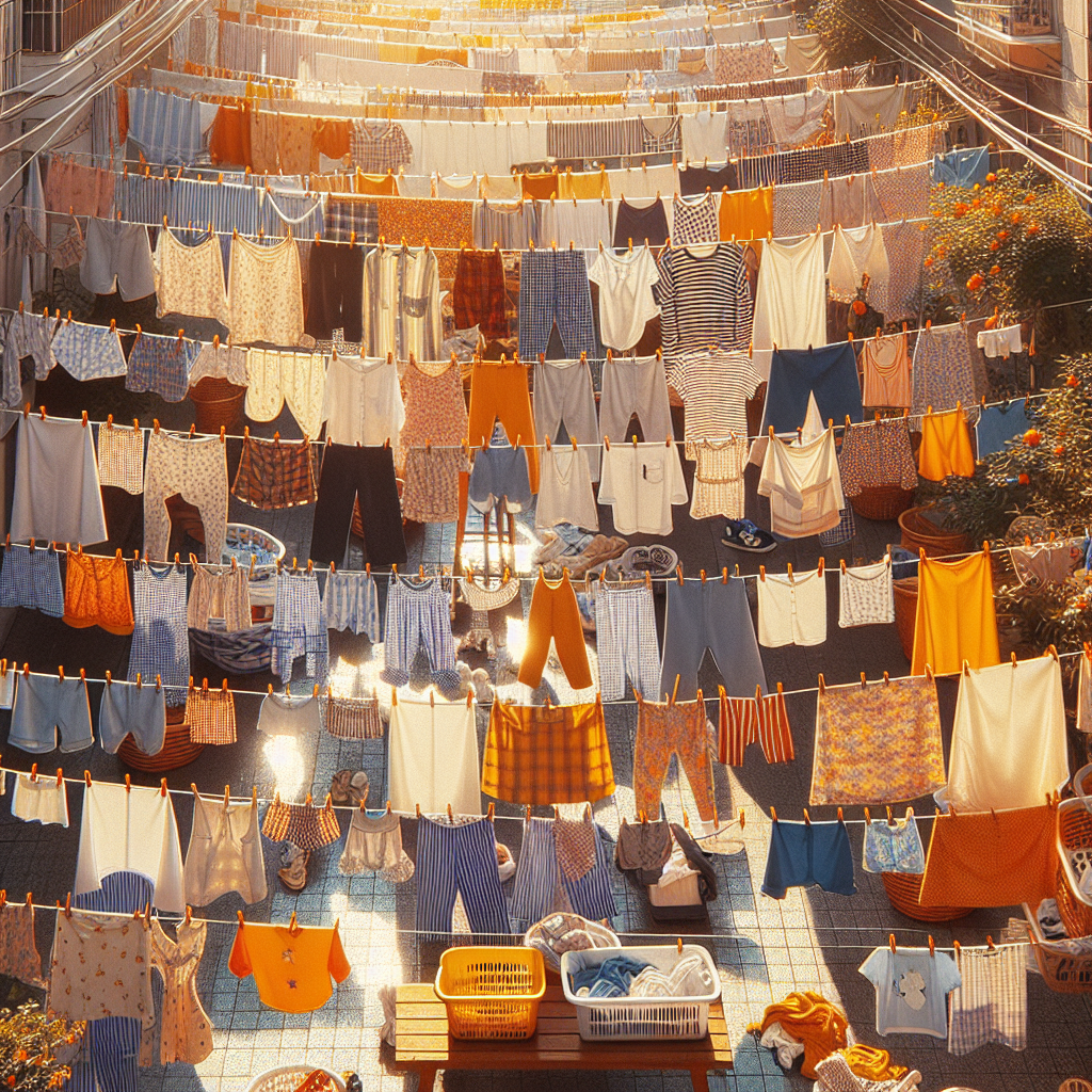 햇빛에 잘 마르는 세탁물 정리, 순서 하나로 시간 절약