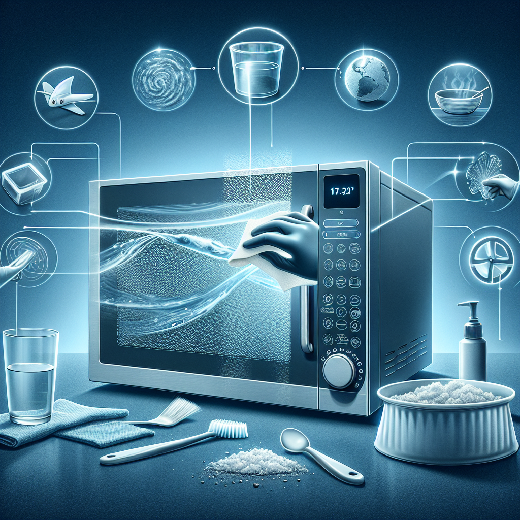 전자레인지 유리판 청소, 투명하게 되살리는 비법