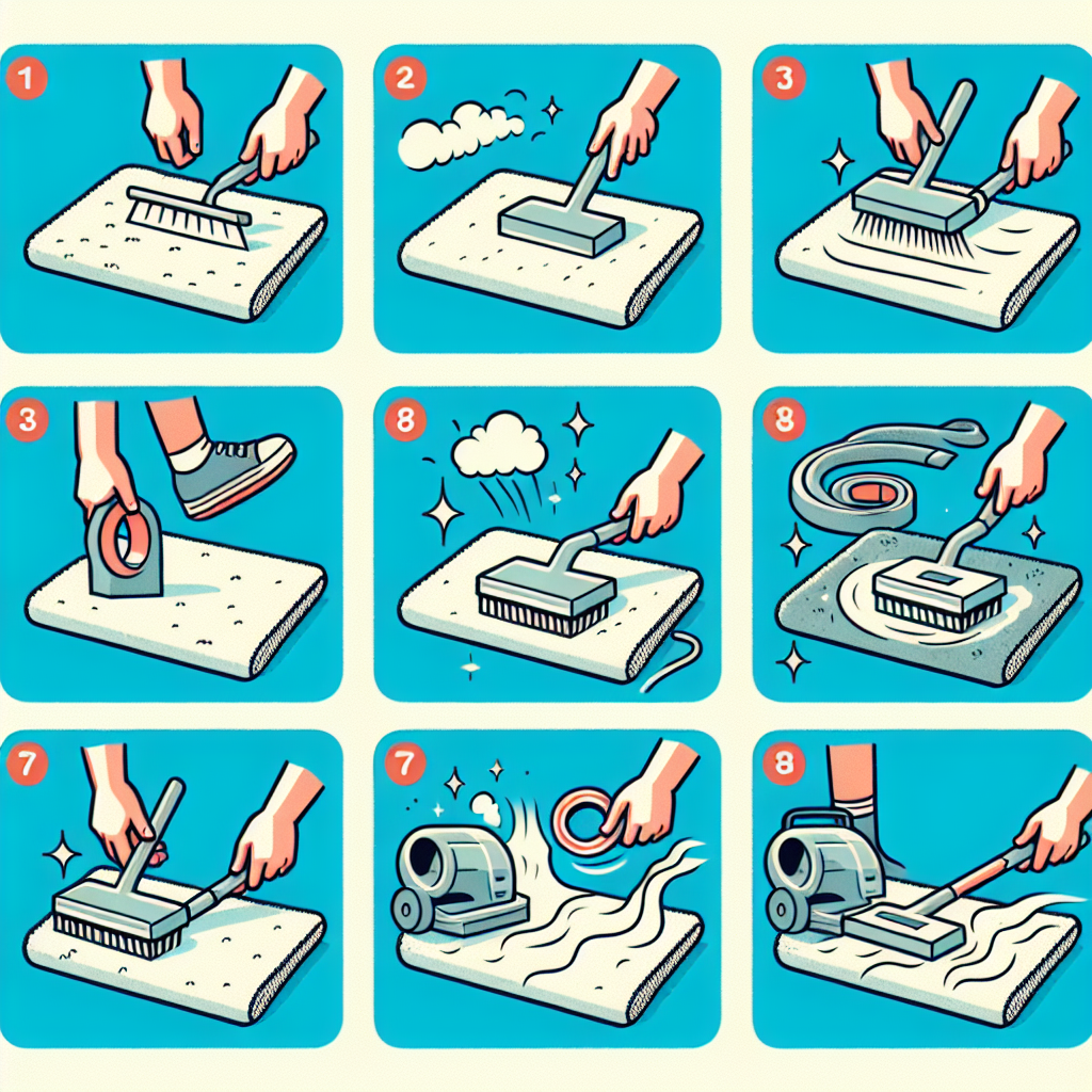 카페트 먼지 제거법, 진공청소기 없이도 가능