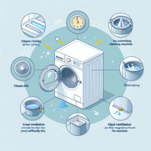 세탁기 뚜껑 닫는 타이밍, 곰팡이 생기기 전 관리법