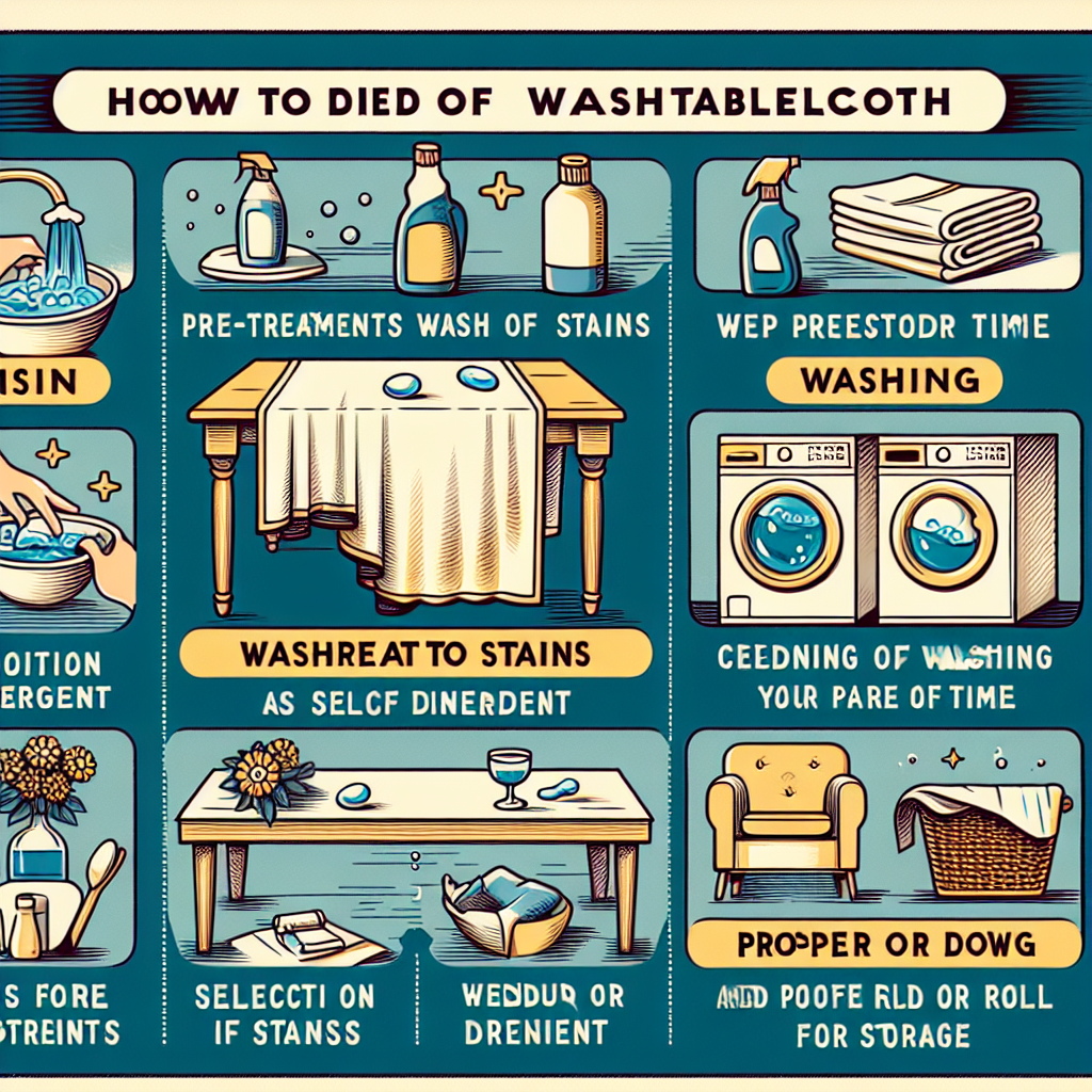 식탁보 세탁법, 얼룩 없이 오랫동안 새 것처럼