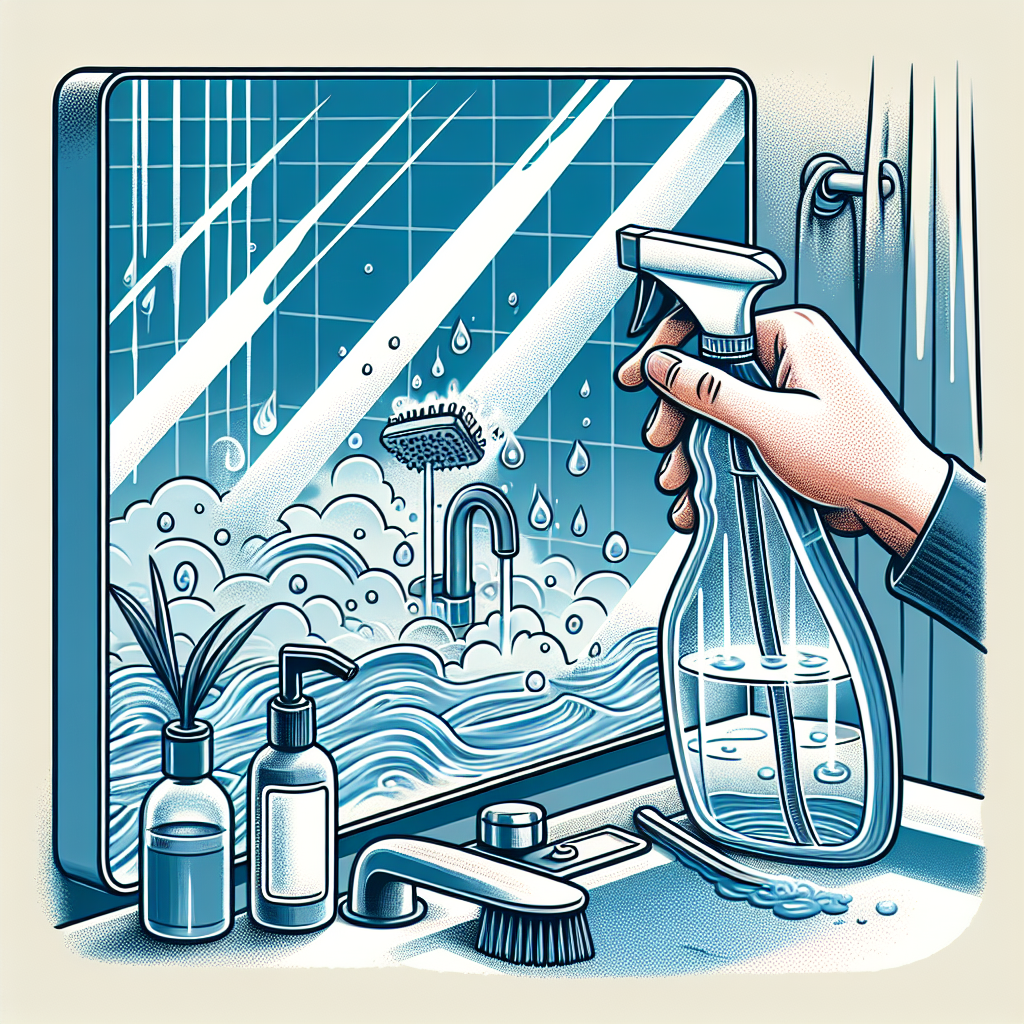 욕실 거울 물때 제거, 김서림과 함께 없애는 법