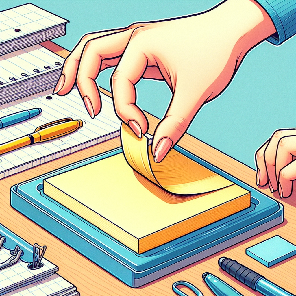 포스트잇 깔끔하게 떼는 법, 종이 찢어지지 않게