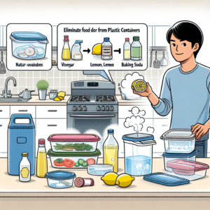 플라스틱 용기 냄새 제거, 음식 냄새 싹 없애는 팁
