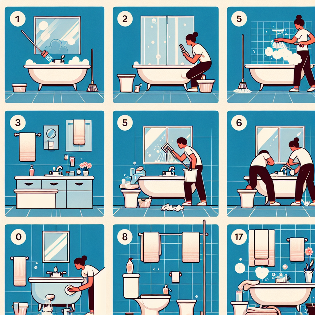 욕실 청소 순서, 한 번에 끝내는 효율 루틴