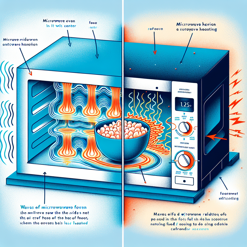 전자레인지 음식 배치, 가운데 두면 덜 데워지는 이유 전자레인지 음식 배치, 가운데 두면 덜 데워지는 이유