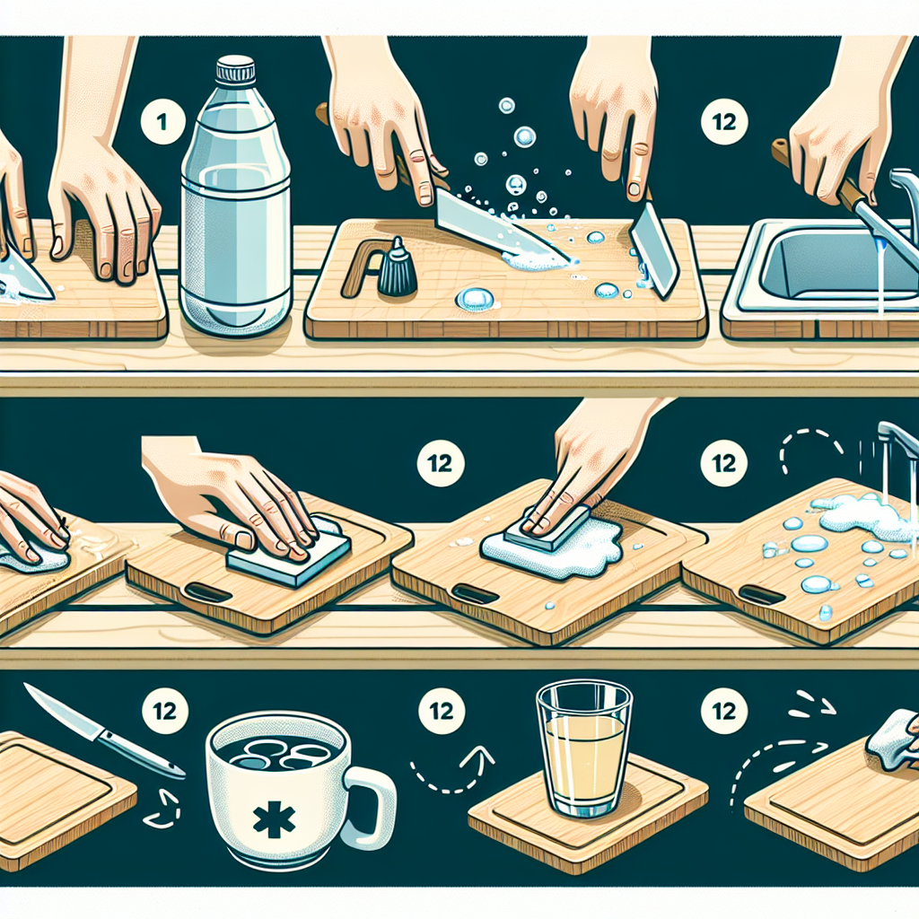 도마 세척 순서, 물보다 먼저 해야 하는 것