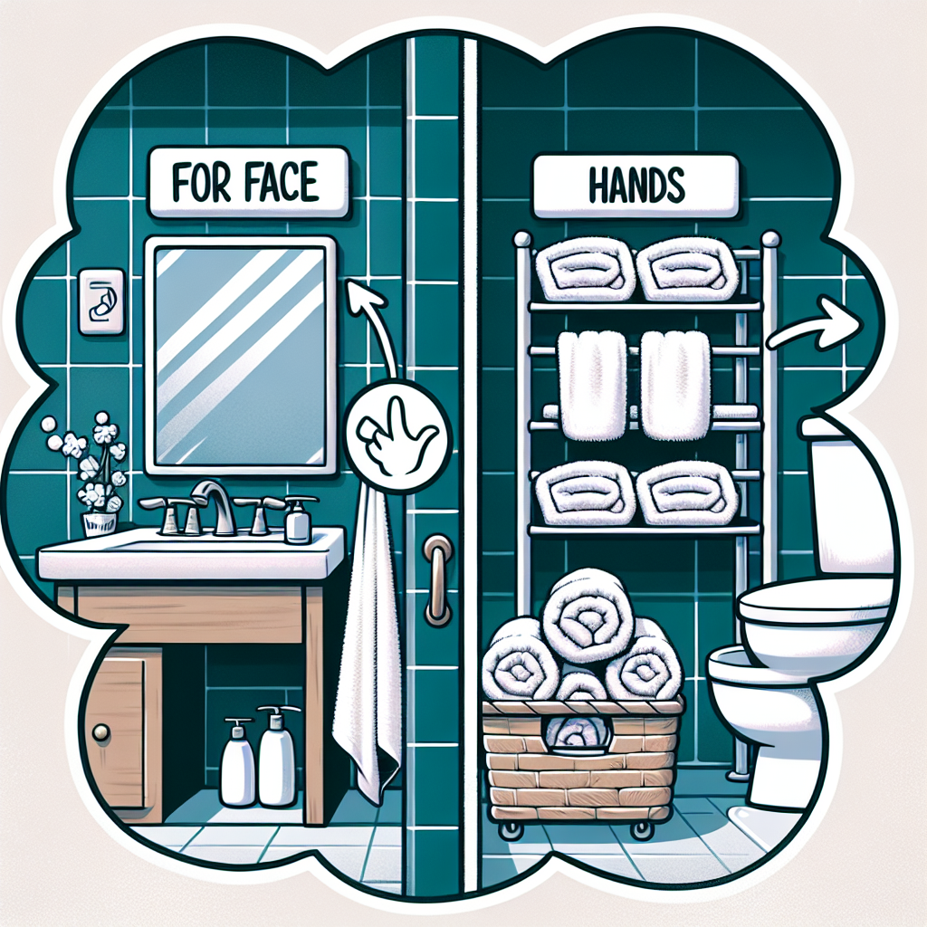 욕실 수건 분리, 얼굴용과 손용 구분이 필요한 이유