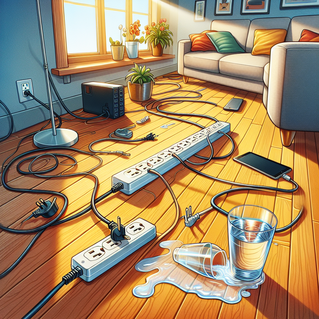 멀티탭 위치, 바닥에 두면 위험한 이유