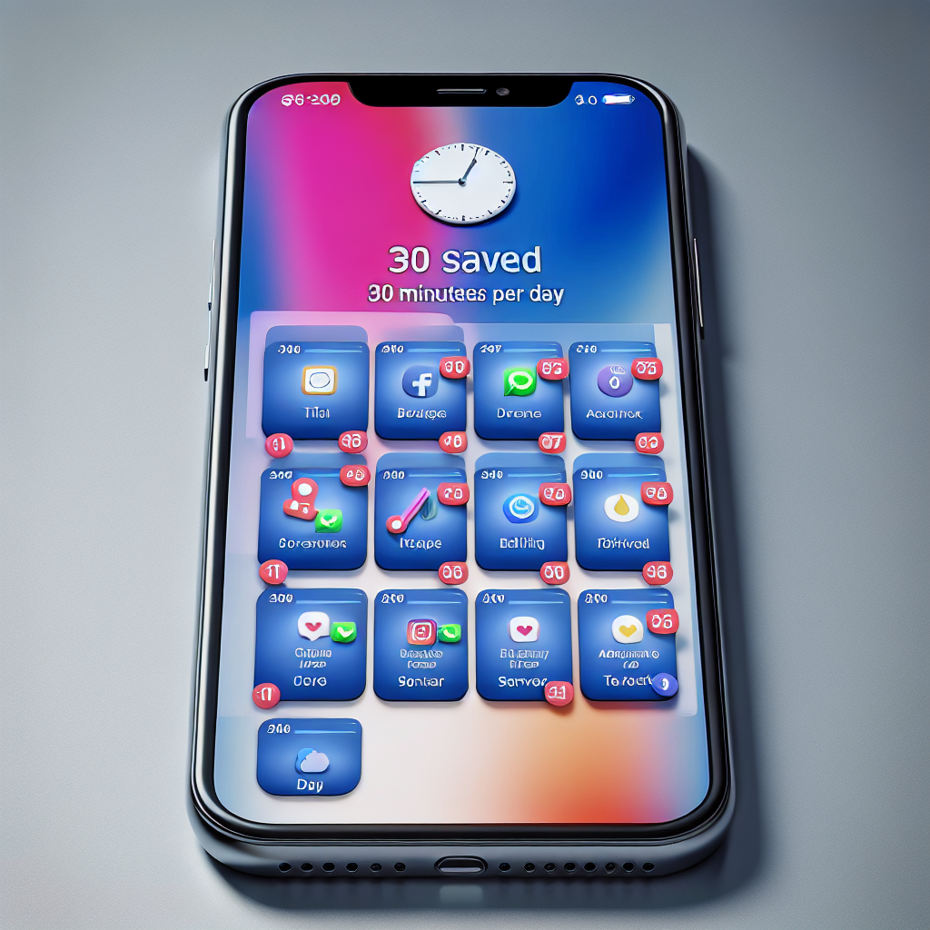 앱 알림 정리, 하루 30분 절약되는 설정