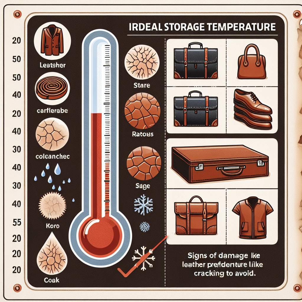 가죽 제품 보관 온도, 갈라짐 막는 기준