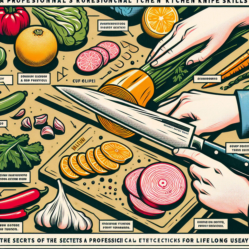 재료별 칼질 방법, 평생 써먹는 프로 주방장의 칼질 비법