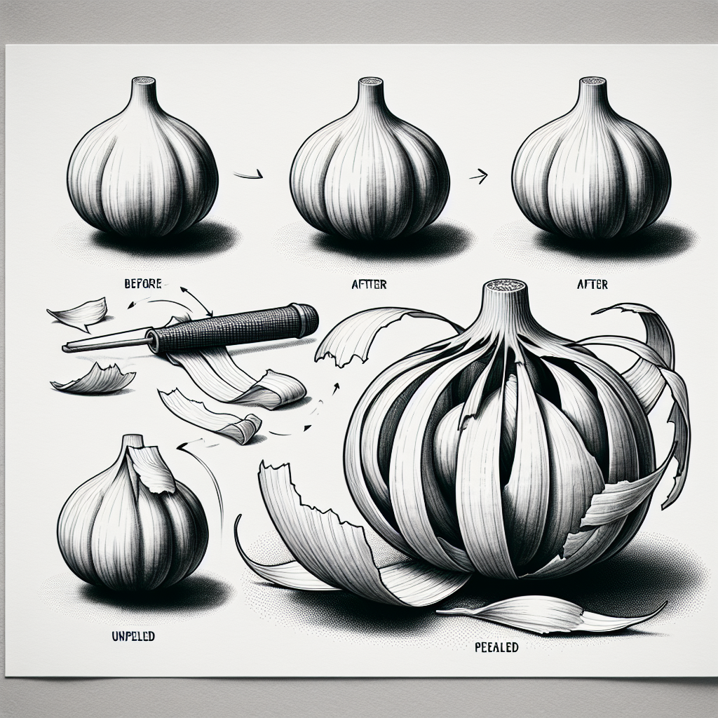 마늘 껍질 까는 법, 30초 만에 한 통 까지는 신기한 꿀팁